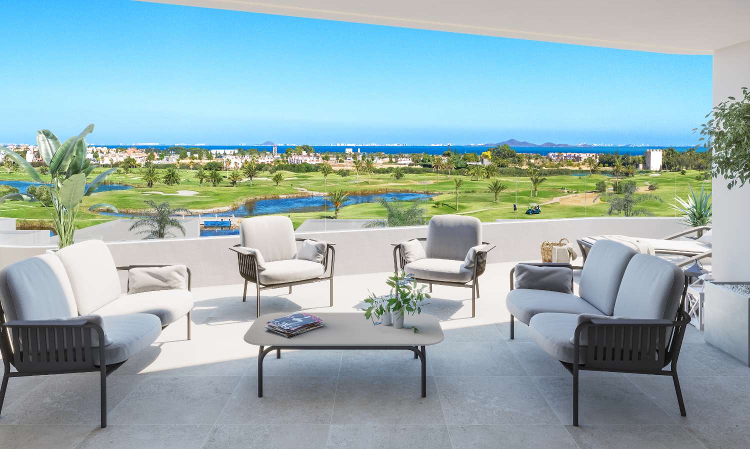 Penthouse next to golf course in Los Alcazares